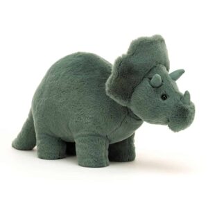 Jellycat Fossilly Triceratops, 38 cm
