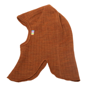Joha Balaclava i uld - Dobbeltlag - Orange str. 45 cm