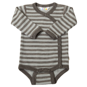 Joha Body med Sideluk med Striber i uld - Mint str. 60