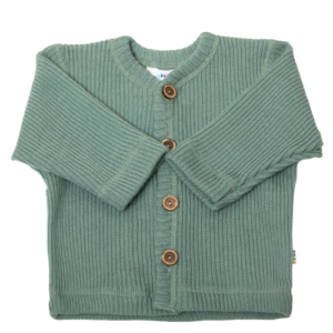 Joha Cardigan i tyk rib - Uld - Mint str. 120