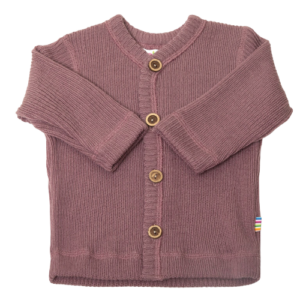 Joha Cardigan i tyk rib - Uld - Rosa str. 80