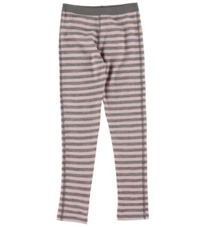 Joha Leggings - Uld - Rosa/Grå