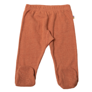 Joha Leggings med Fødder i uld - Rust str. 50