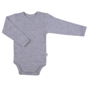 Joha Uld Rib Gråmeleret Body