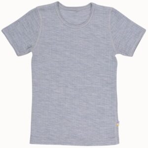 Joha Uld Rib Gråmeleret T-shirt