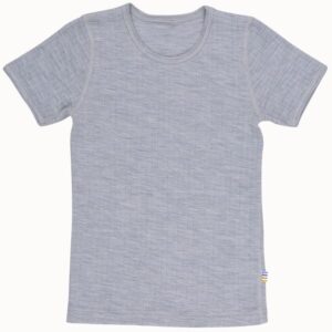 Joha Uld Rib Gråmeleret T-shirt
