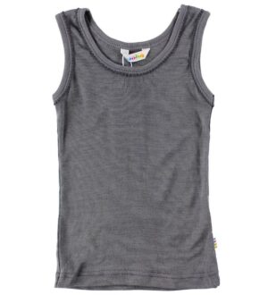 Joha Undertrøje - Uld/Silke - Mørkegrå m. Blonder
