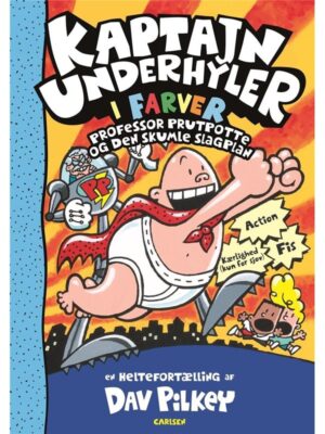 Kaptajn Underhyler i farver (4) - Professor Prutpo - Børnebog - hardcover