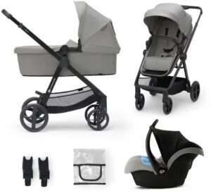 Kinderkraft 3-i-1 NEWLY Duovogn, Moonlight Grey