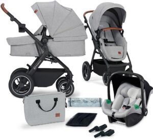 Kinderkraft Multifunctional 3-in-1 B-Tour Mink Pro Duovogn, Light Grey