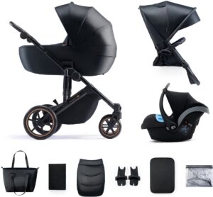 Kinderkraft Prime 2 3-in-1 Duovogn, Venezian Black