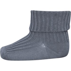 MP 589 Uld Rib Baby Strømper 4222 Stone Blue