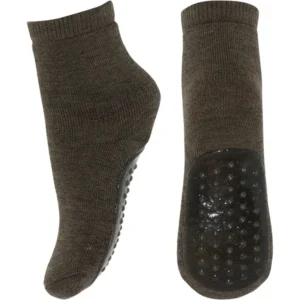 MP 7951 Uld Anstislip Strømper Brown Melange