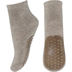 MP 7951 Uld Anstislip Strømper Light Brown Melange