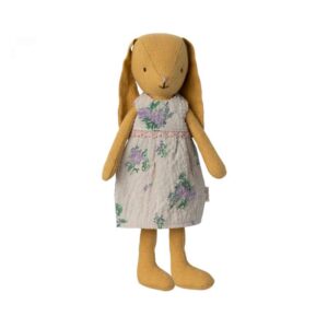 Maileg Kanin - Str. 1 - Støvet Gul - Kjole (21 cm.)
