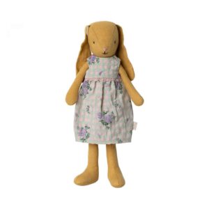 Maileg Kanin - Str. 2 - Støvet Gul - Kjole (24 cm.)