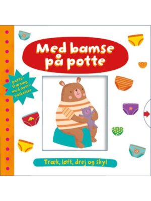 Med bamse på potte - Pottetræning med overraskelse - Børnebog - Papbøger