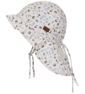 Melton Sommerhat - UV50+ - Off White m. Print