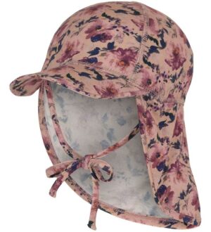 Mikk-Line Solhat - Bambus - Twilight Mauve m. Blomster