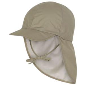 Mikk-line Solhat med Skygge og Nakkeskygge - Olive Gray str. 43 (0-6 mdr.)