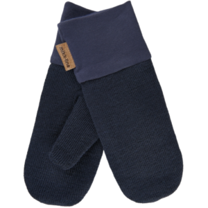 Mikk-line Strik-luffer Uld/bomuld - Dark Navy str. 2-4 år