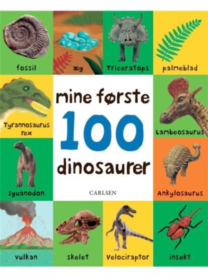 Mine første 100 dinosaurer - Børnebog - Board books