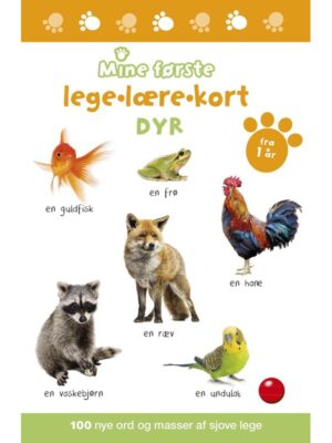 Mine første lege-lære-kort: Dyr - Børnebog -