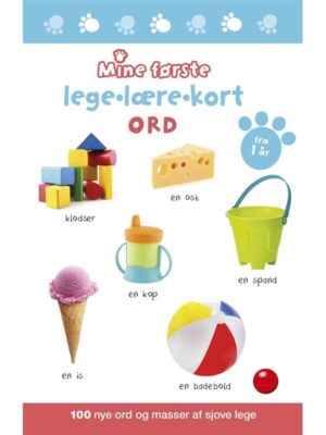 Mine første lege-lære-kort: Ord - Børnebog