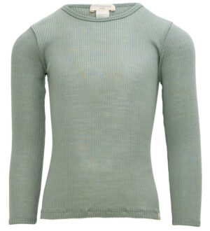 Minimalisma Bluse - Rib - Uld - Atlantic - Dusty Sage