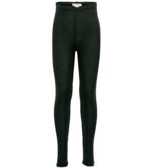 Minimalisma Leggings - Rib - Uld - Arona - Dark Green