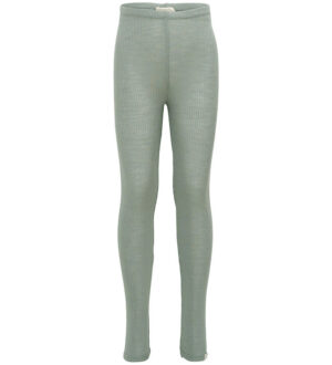 Minimalisma Leggings - Rib - Uld - Arona - Dusty Sage