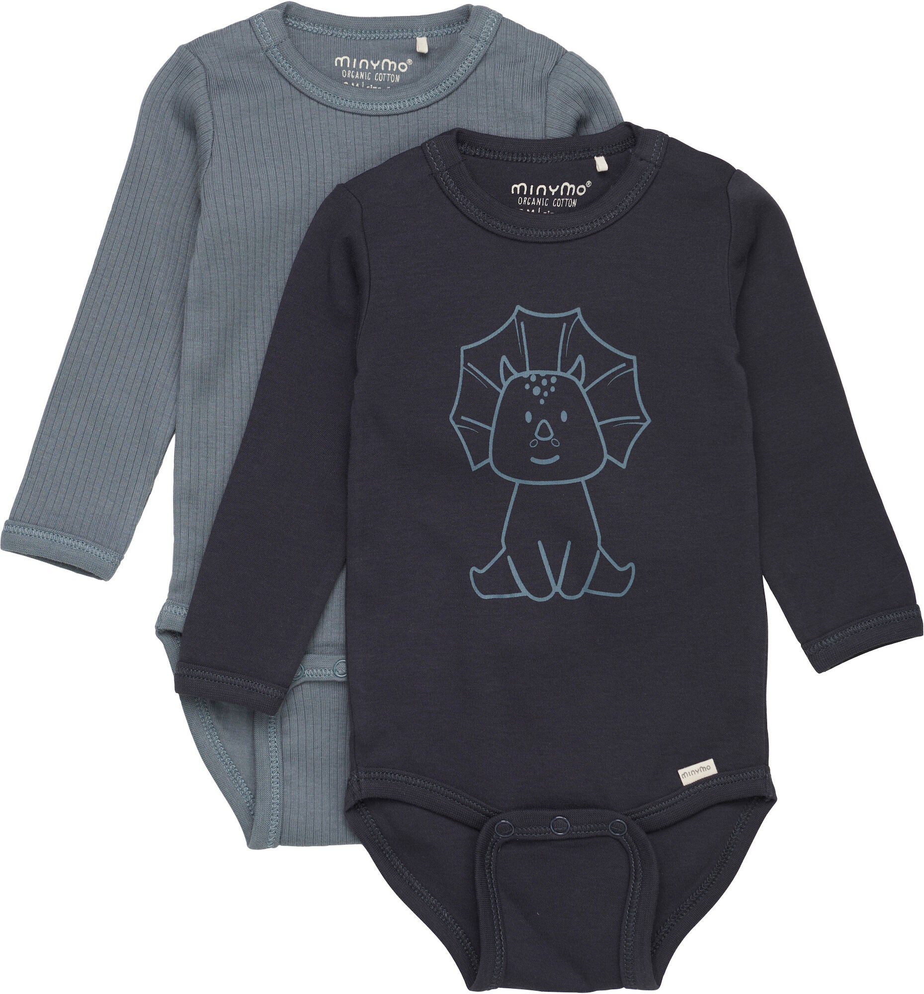 Minymo Body 2-pak, Dark Navy, 62, Babytøj Minymo Body 2-pak, Dark Navy, 62, Babytøj