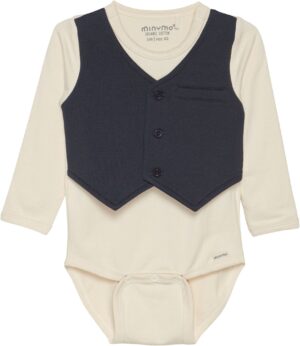 Minymo Body, Dark Navy, 62, Babytøj