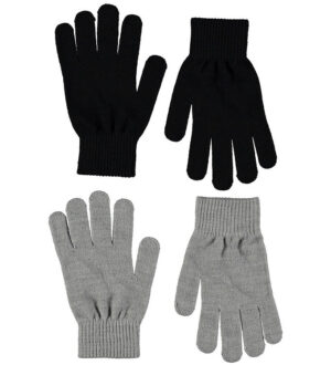 Molo Handsker - Akryl/Uld - 2-pak - Kiddy - Grey Melange