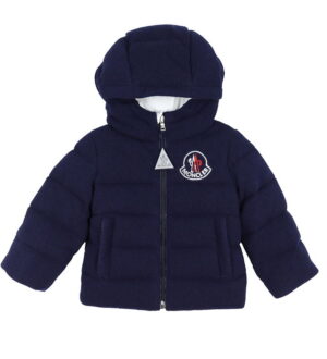 Moncler Dunjakke m. Uld - Igore - Navy