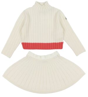 Moncler Sæt - Bluse/Nederdel - Uld - Natural