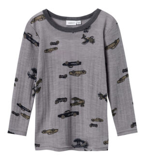 Name It Bluse - Uld - Noos - NmmWang - Silver Filigree/Aop