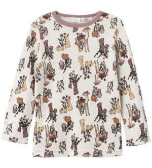 Name It Bluse l/æ - NmfWillit - Uld - Moonbeam/Aop