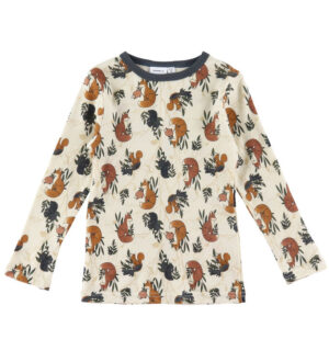 Name It Bluse l/æ - NmmWillit - Uld - Moonbean/Aop