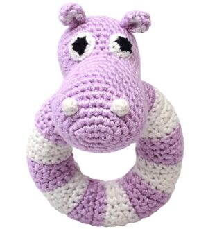 NatureZoo Rangle - Rund - Frk. Flodhest - Lavendel/Hvid