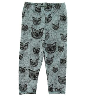 Noa Noa miniature Leggings - Uld/Bomuld - Grøn m. Print