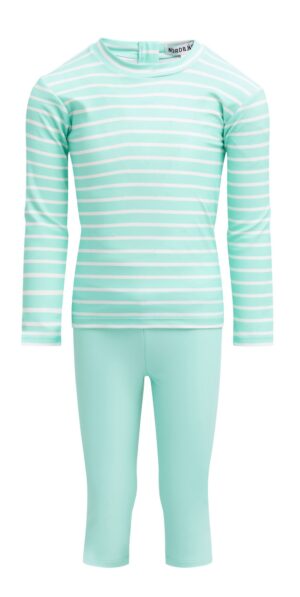 Nordbjørn Almö UV-Sæt, Mint Stripe, 98-104