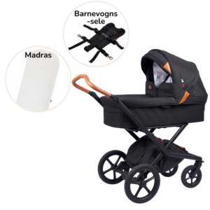 Odder Vida lux inkl. madras og barnevongssele