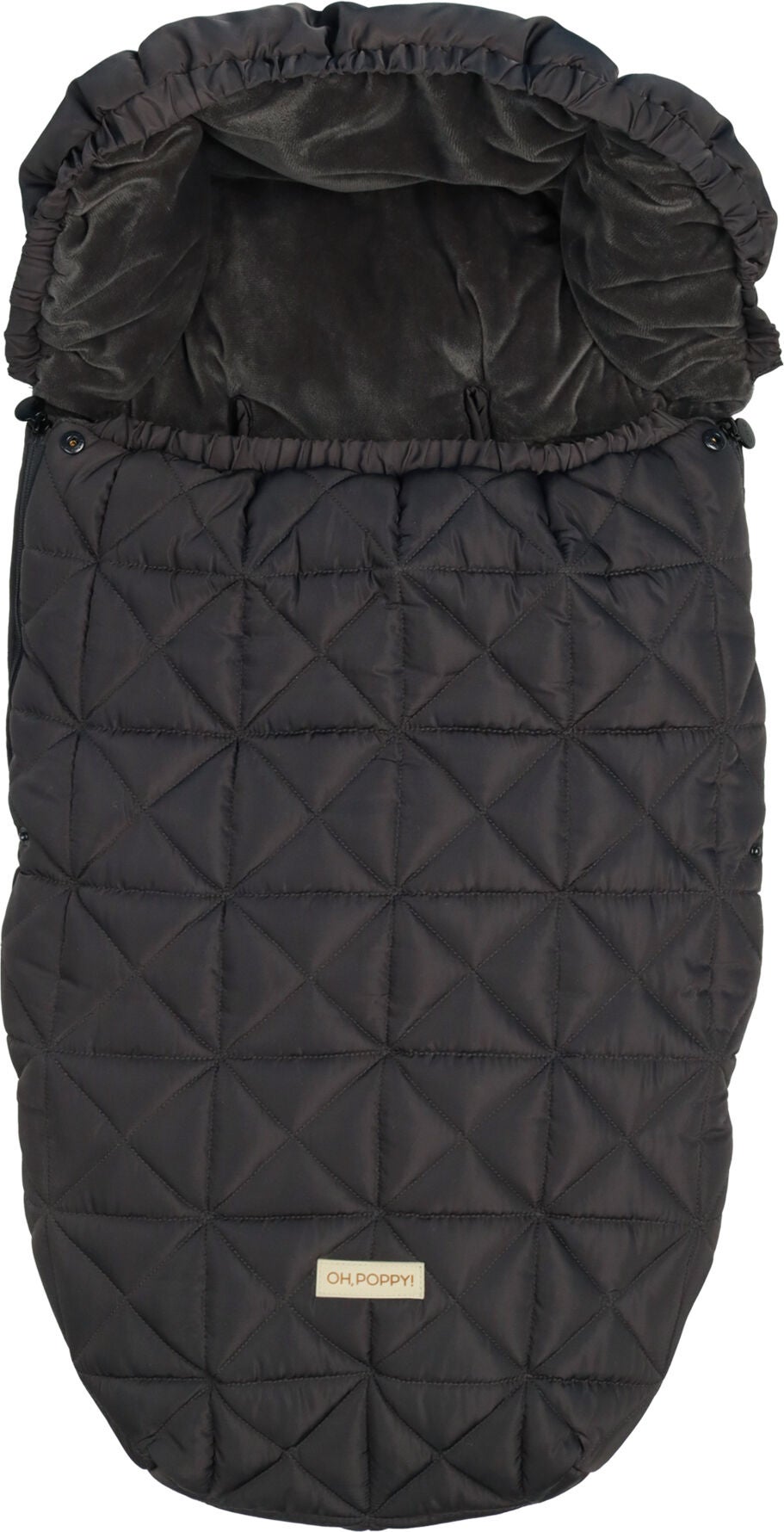 Oh, Poppy! Lily Quiltet Kørepose, Anthracite Grey Oh, Poppy! Lily Quiltet Kørepose, Anthracite Grey
