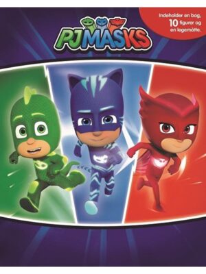 PJ Masks - Busy Book m. bog 10 figurer og legemåtte - Børnebog