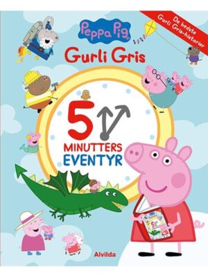 Peppa Pig - Gurli Gris - 5 minutters eventyr - Børnebog - hardcover