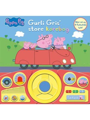Peppa Pig - Gurli Gris' store kørebog (med rat og - Børnebog - Board books