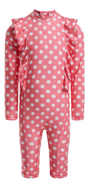 Petite Chérie Atelier Freya UV-Dragt, Dots Coral, 4 år