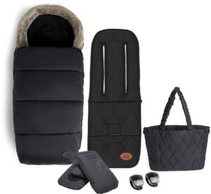 Petite Chérie Vintersæt til Vogn, Black/Quilt
