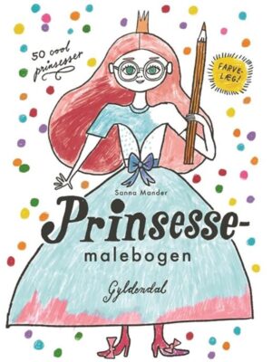 Prinsessemalebogen - Børnebog - hardcover